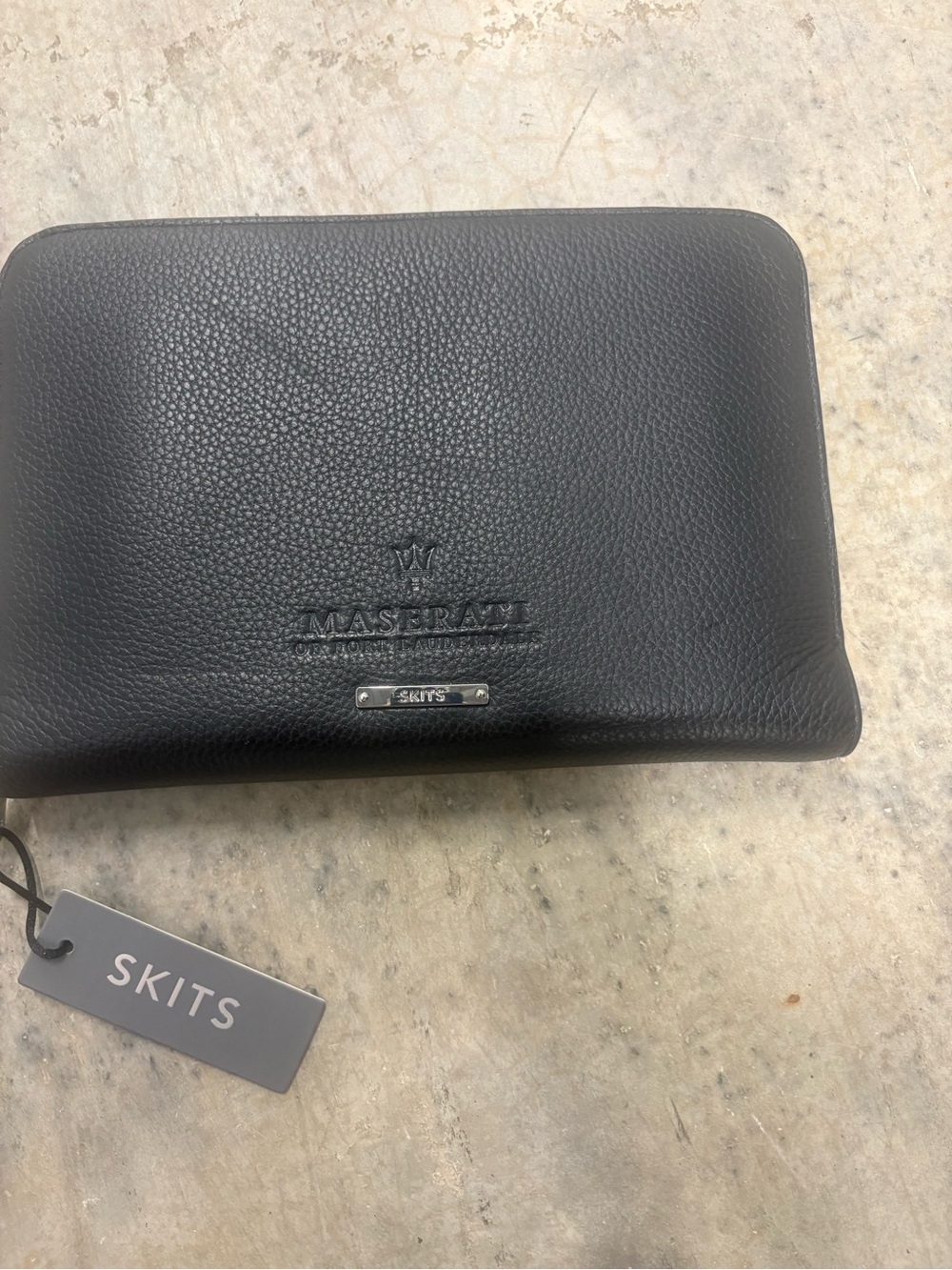 Top Grain Maserati Small Accessory Bag